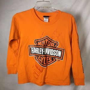 Harley-Davidson Boys Orange Logo T-shirt